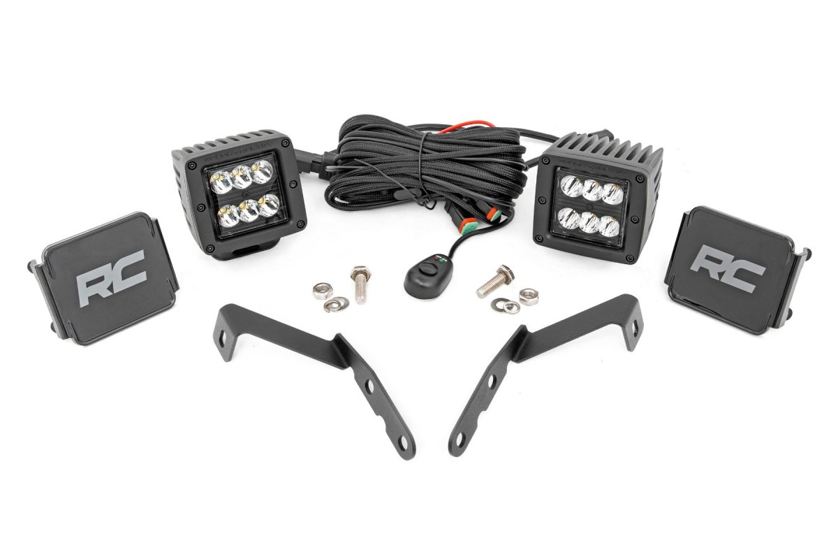 Chevrolet Silverado 1500 LED Light Kit - Ditch Mount - Rough Country - 2